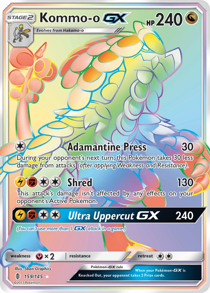 Kommo-o GX Pokémon card