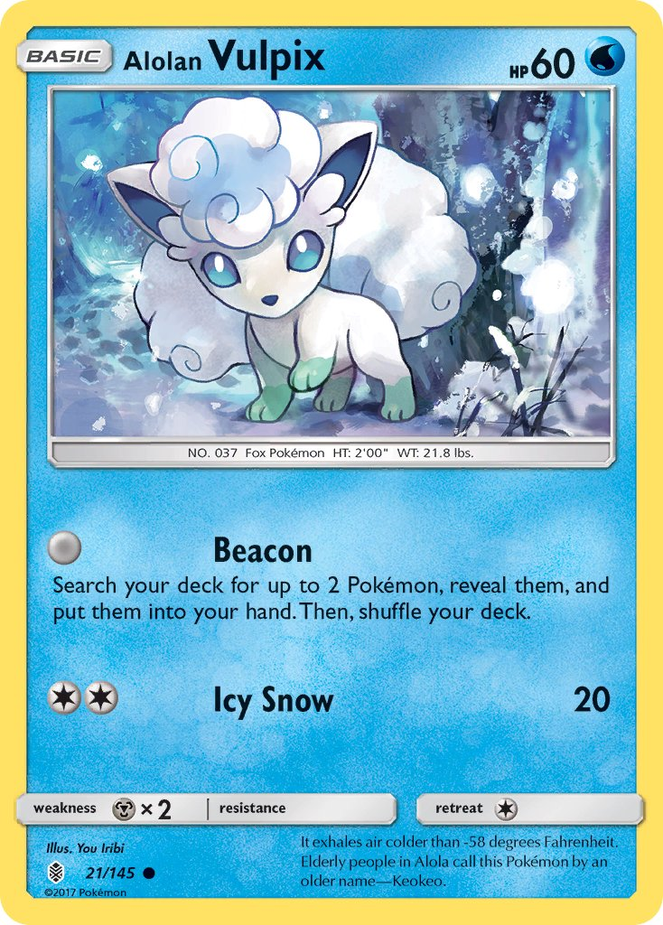 Alolan Vulpix Pokémon card