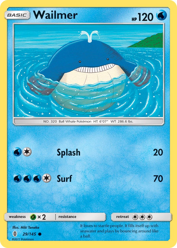 Wailmer Pokémon card