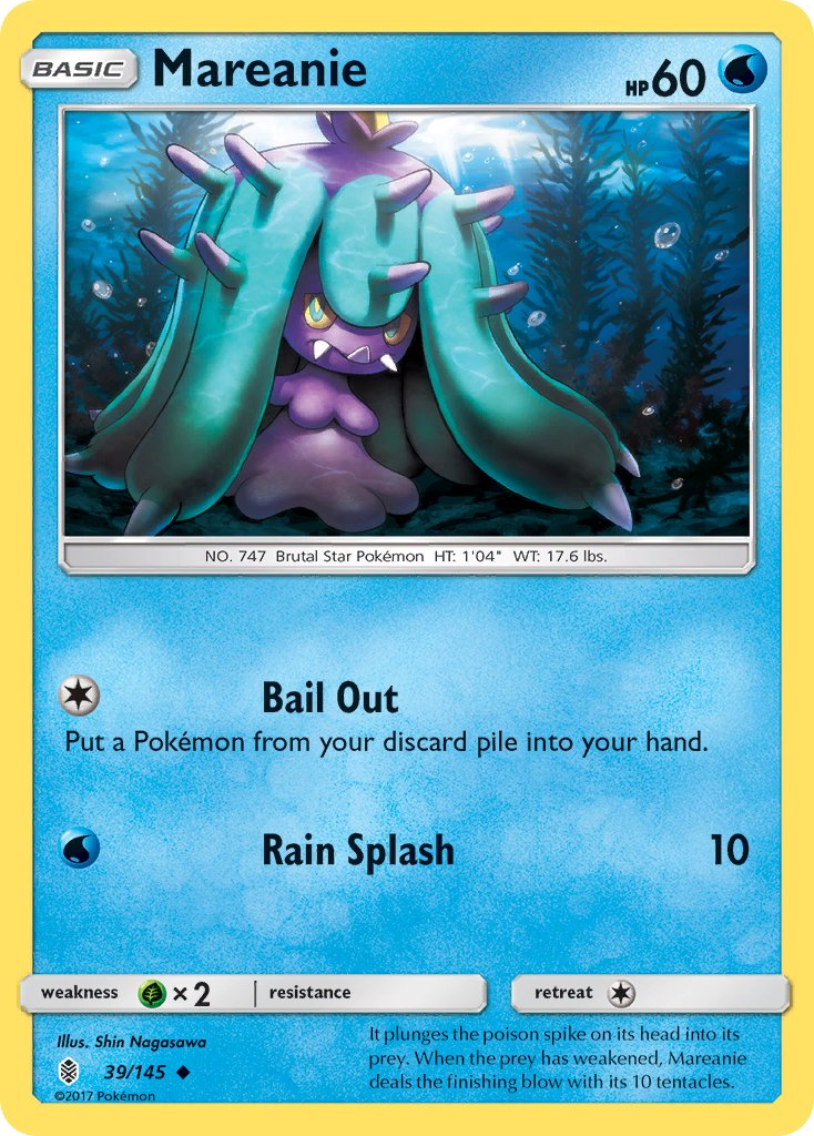Mareanie Pokémon card
