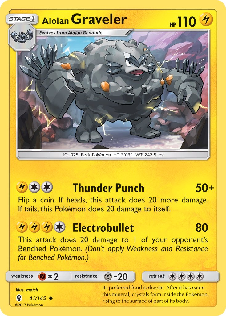 Alolan Graveler Pokémon card
