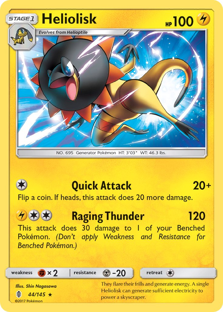 Heliolisk Pokémon card