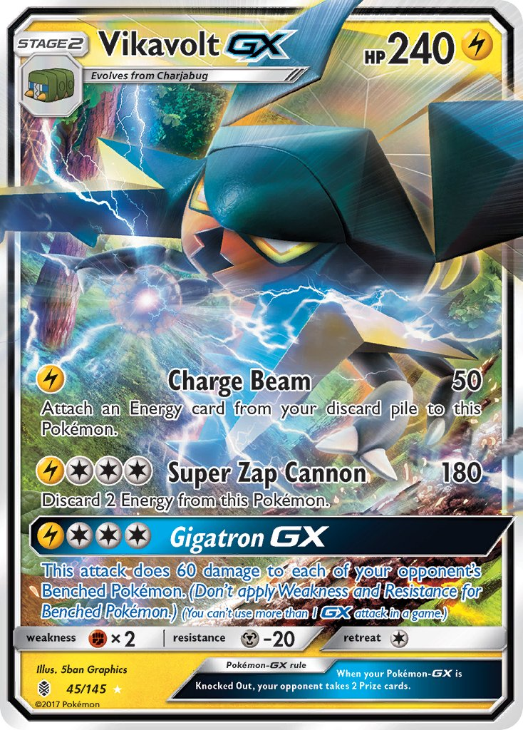 Vikavolt GX Pokémon card
