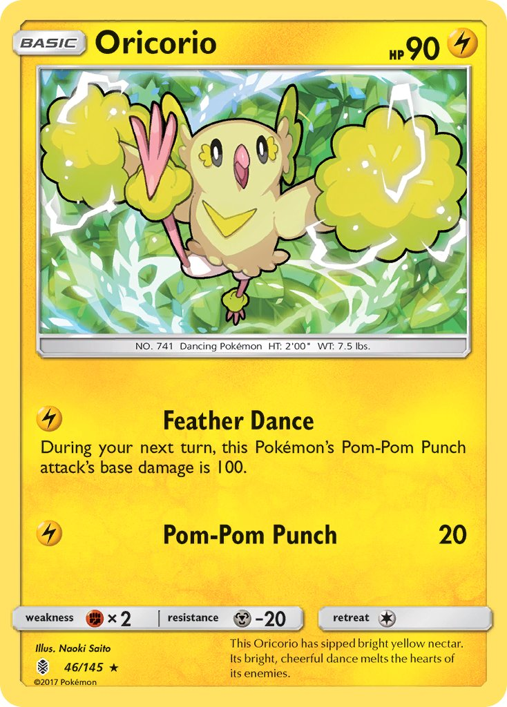 Oricorio Pokémon card