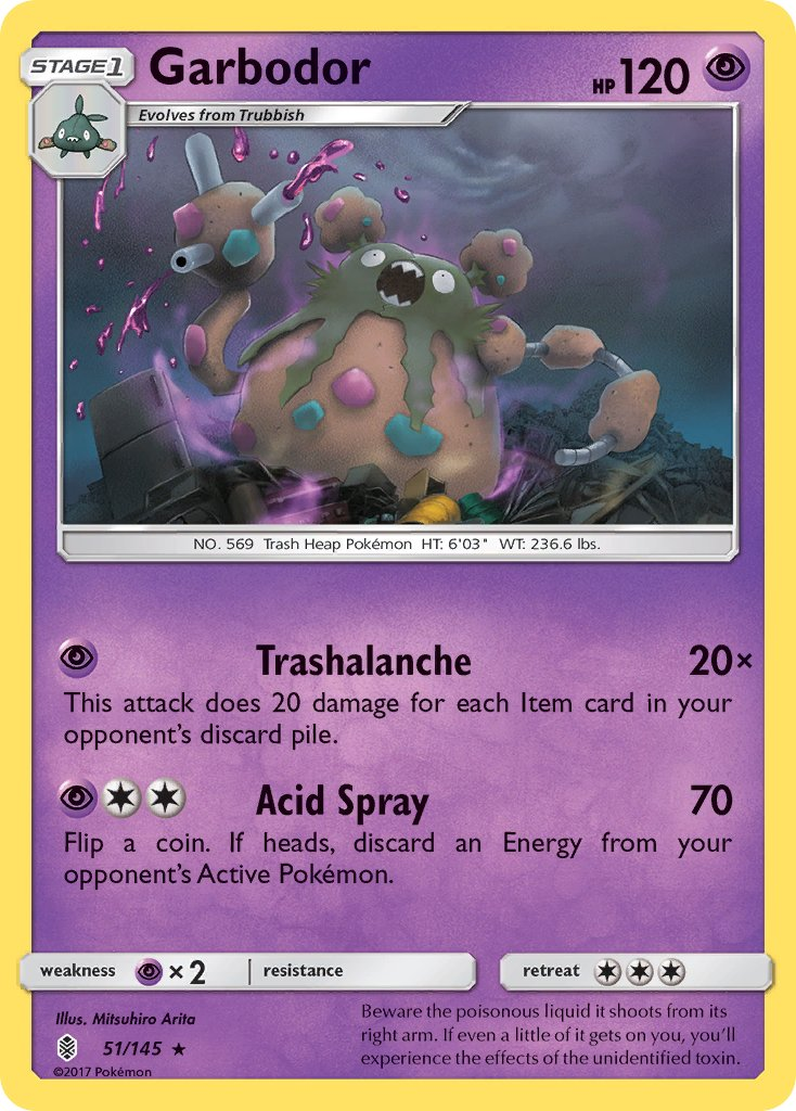 Garbodor Pokémon card