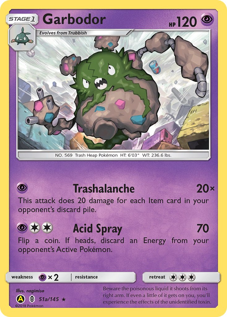 Garbodor Pokémon card