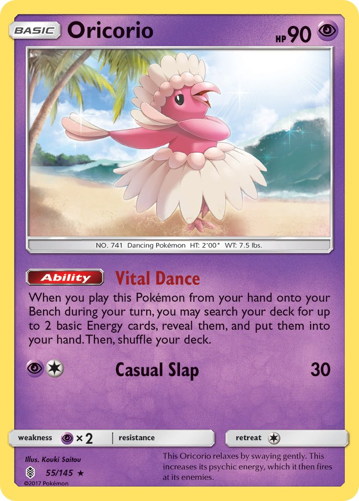 Oricorio Pokémon card