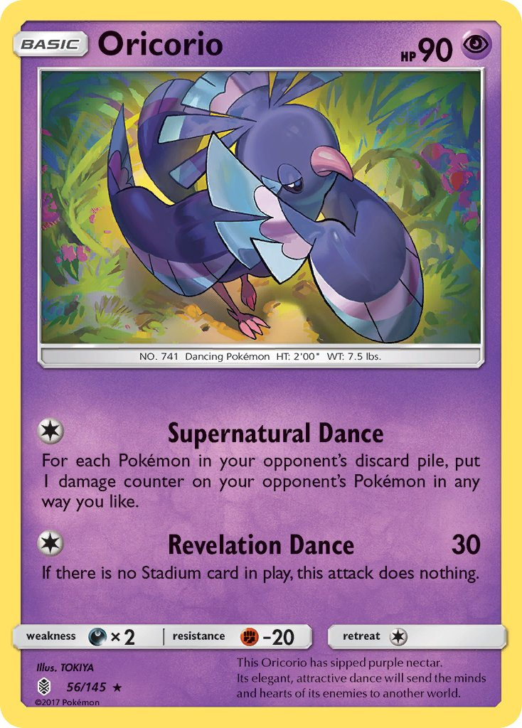 Oricorio Pokémon card