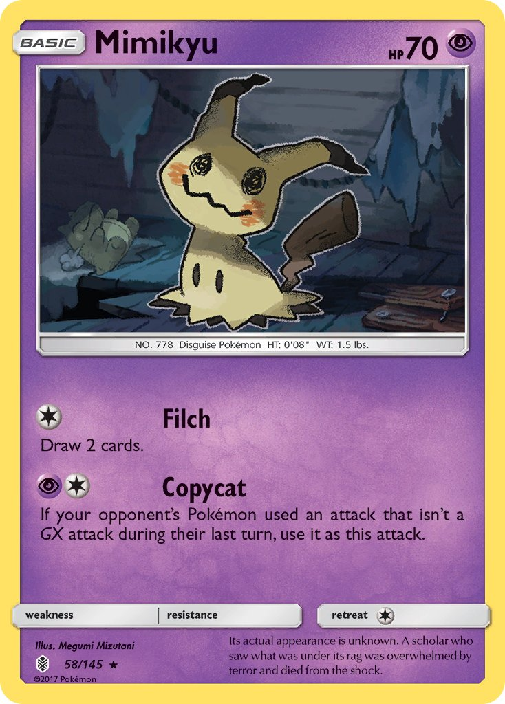Mimikyu Pokémon card