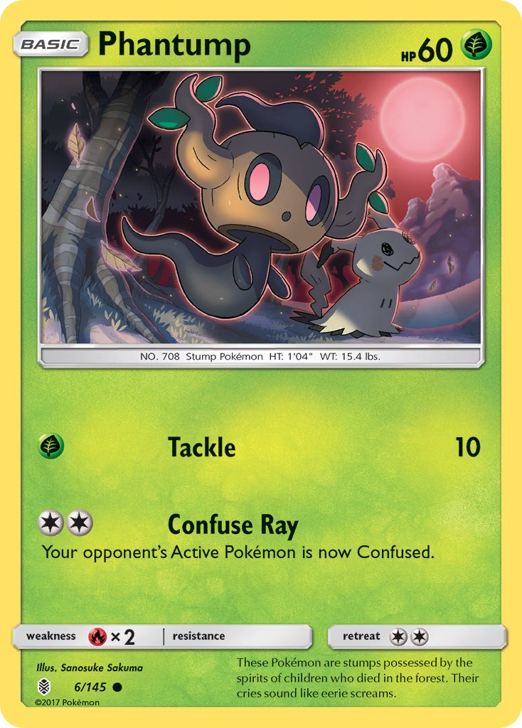 Phantump Pokémon card