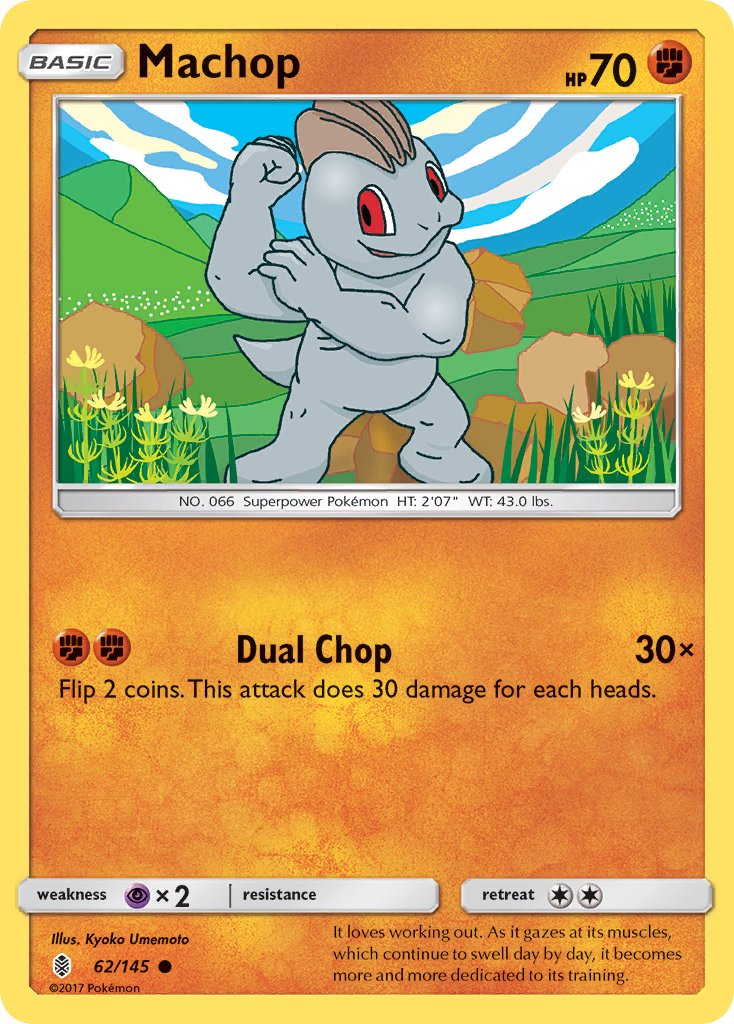 Machop Pokémon card