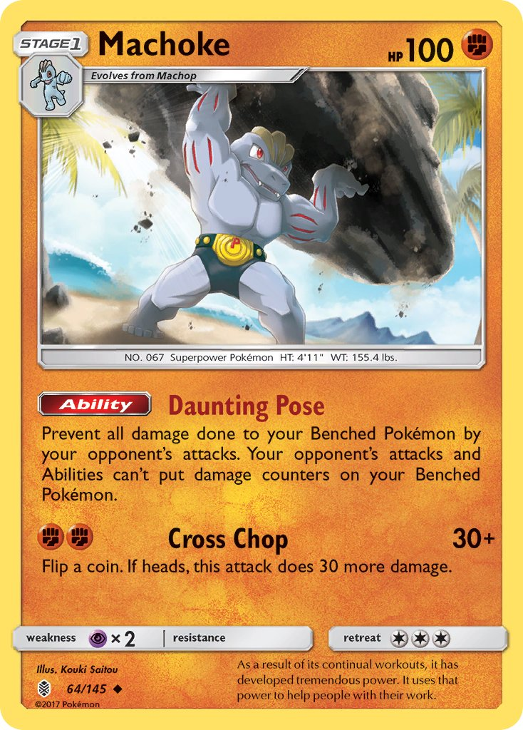 Machoke Pokémon card