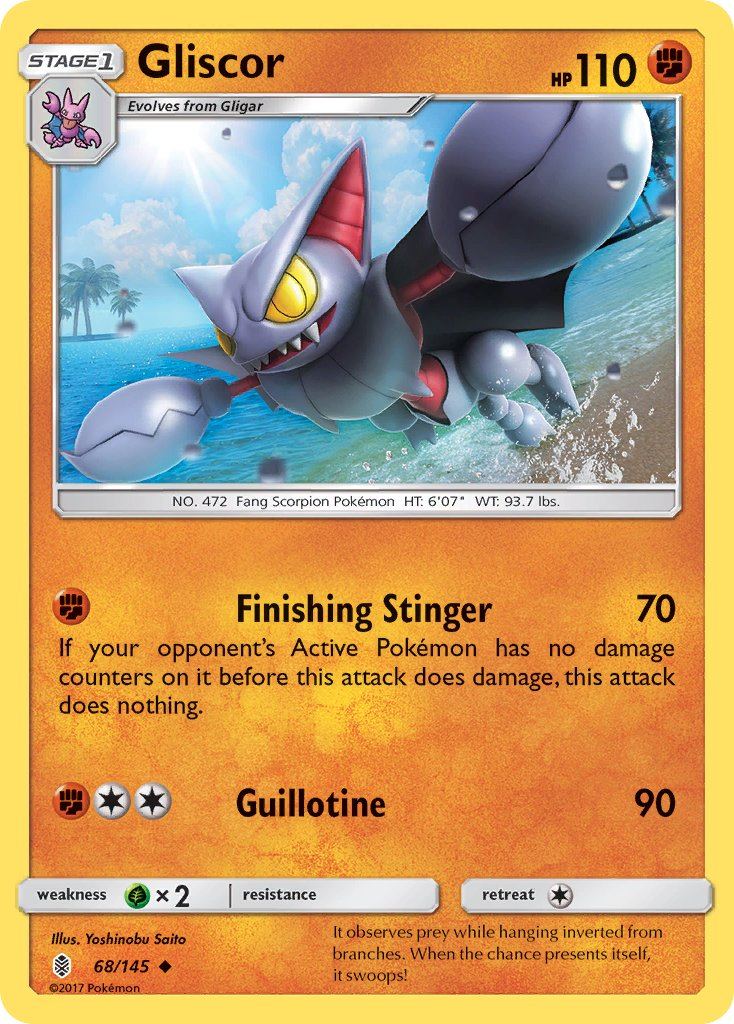 Gliscor Pokémon card