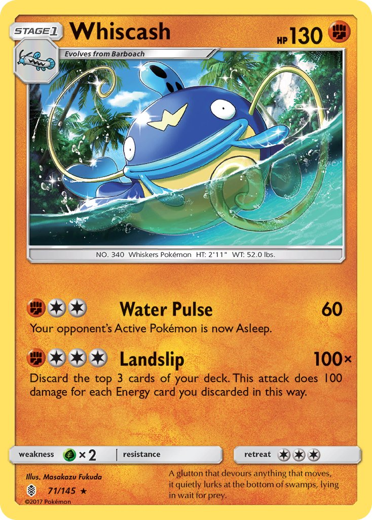Whiscash Pokémon card