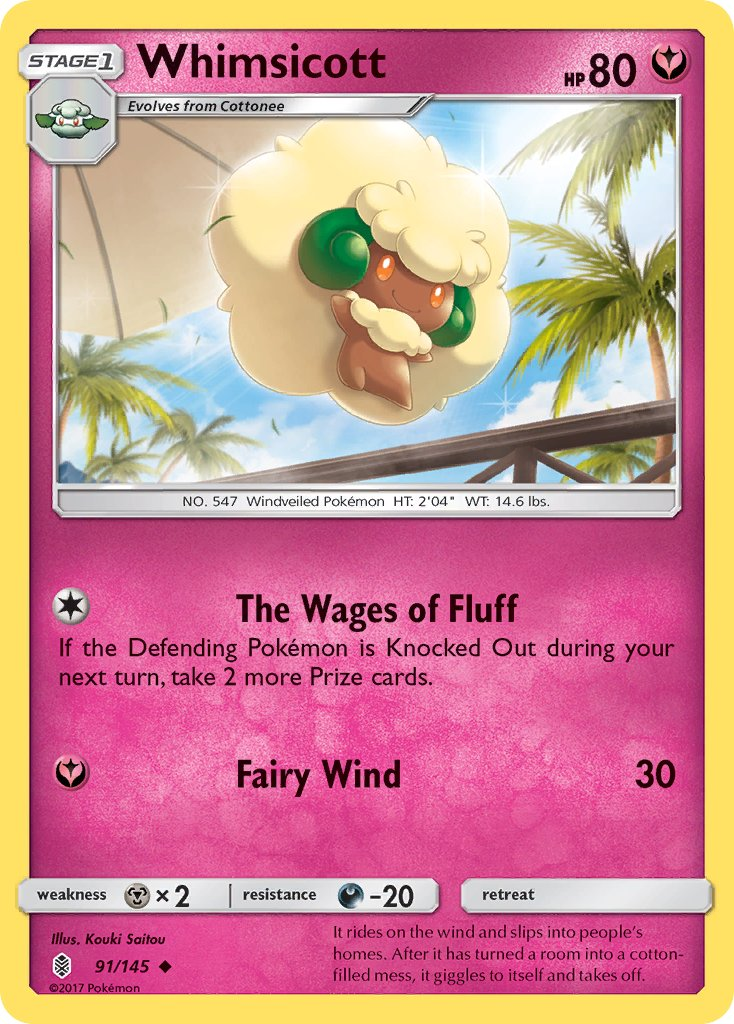 Whimsicott Pokémon card