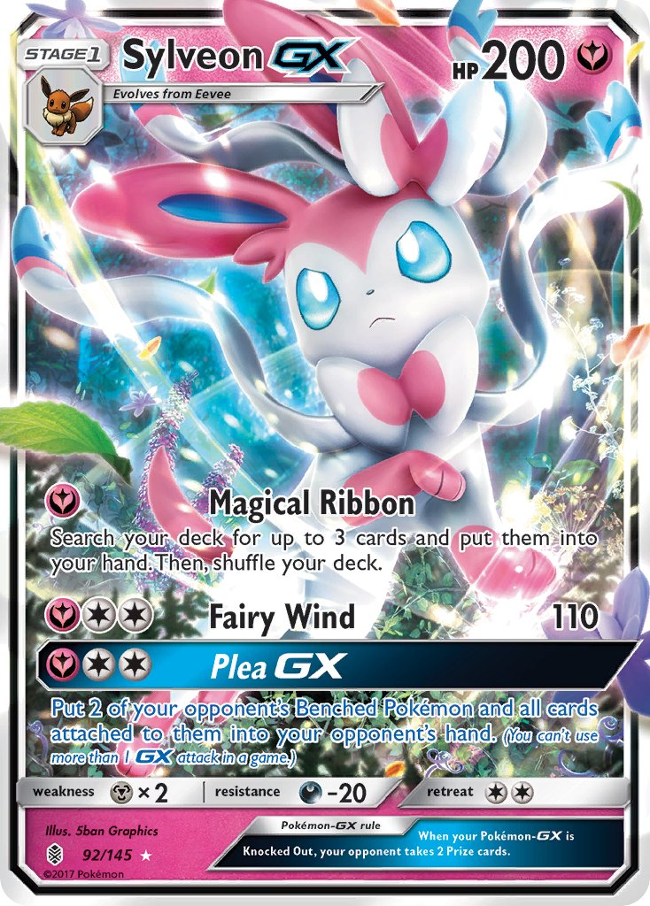 Sylveon GX Pokémon card