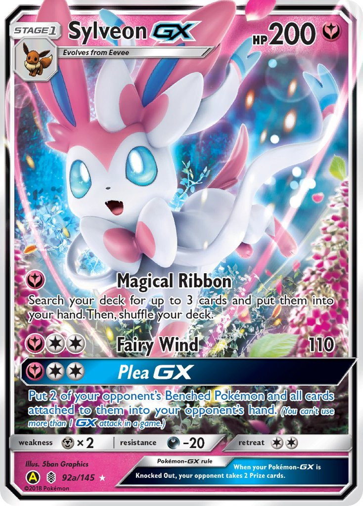 Sylveon GX Pokémon card