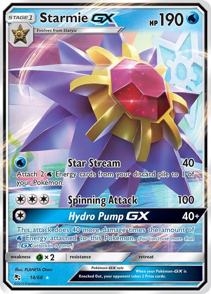Starmie GX Pokémon card