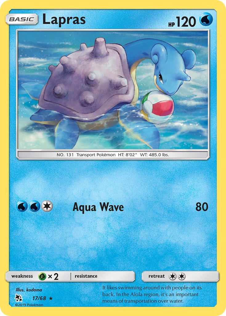 Lapras Pokémon card