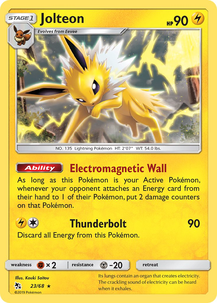 Jolteon Pokémon card