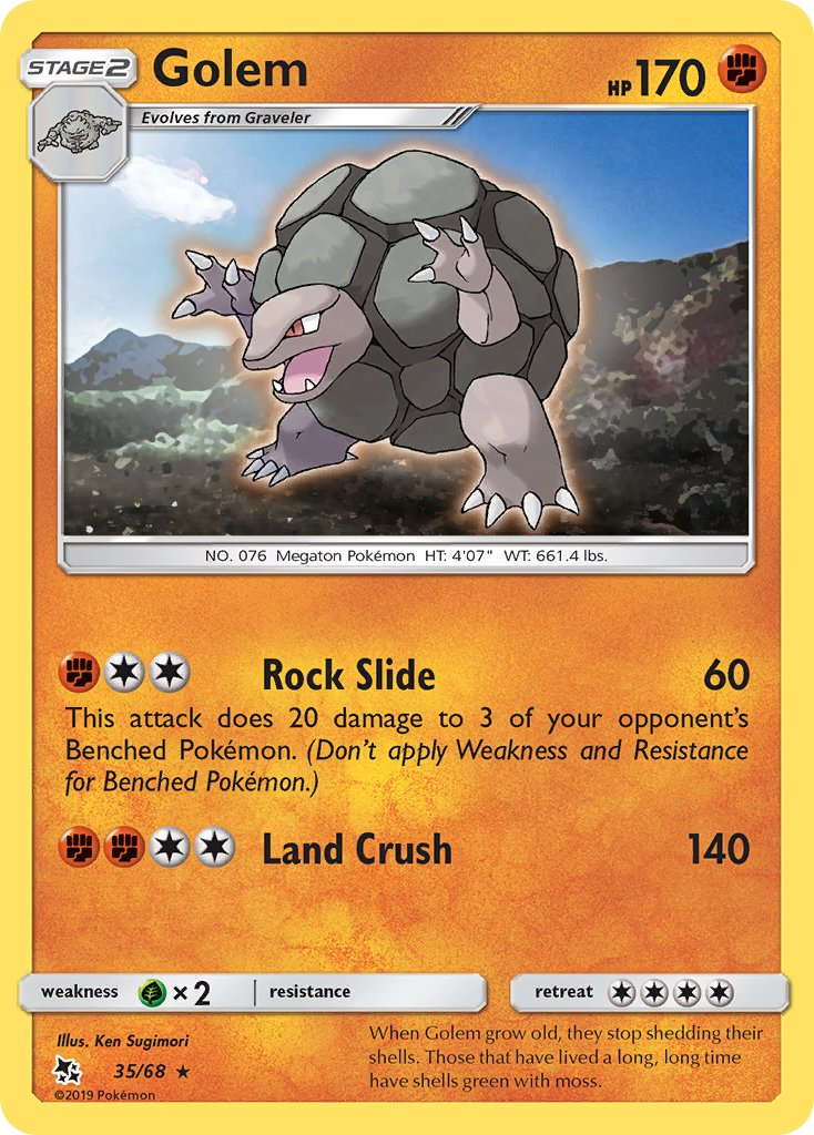 Golem Pokémon card
