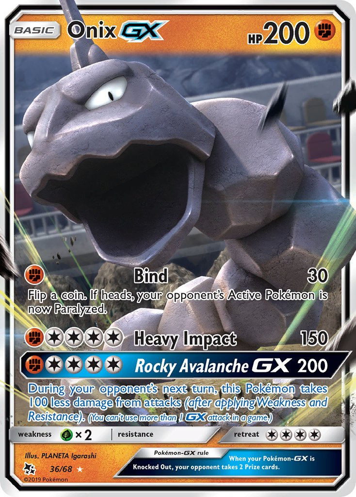 Onix GX Pokémon card