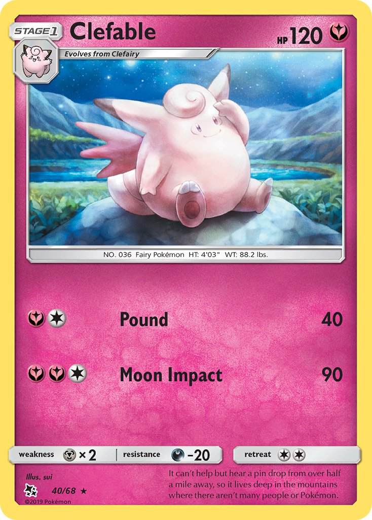 Clefable Pokémon card