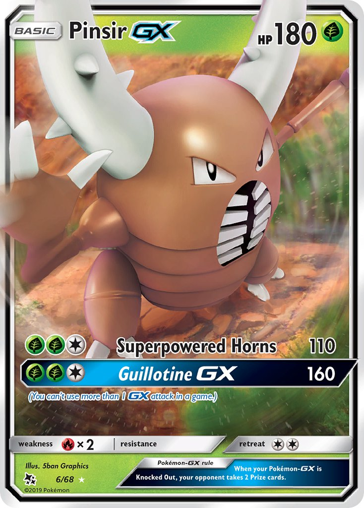 Pinsir GX Pokémon card