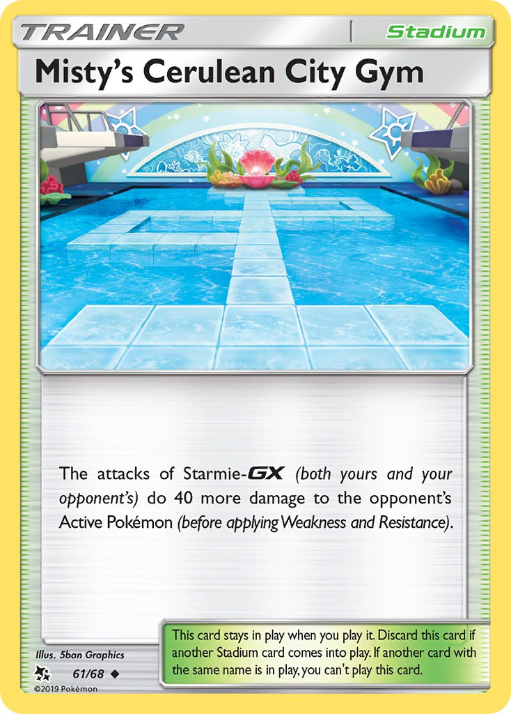 Misty's Cerulean City Gym Pokémon card
