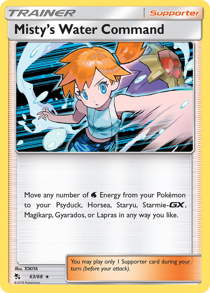 Misty's Water Command Pokémon card