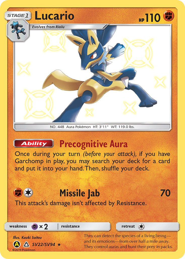 Lucario Pokémon card