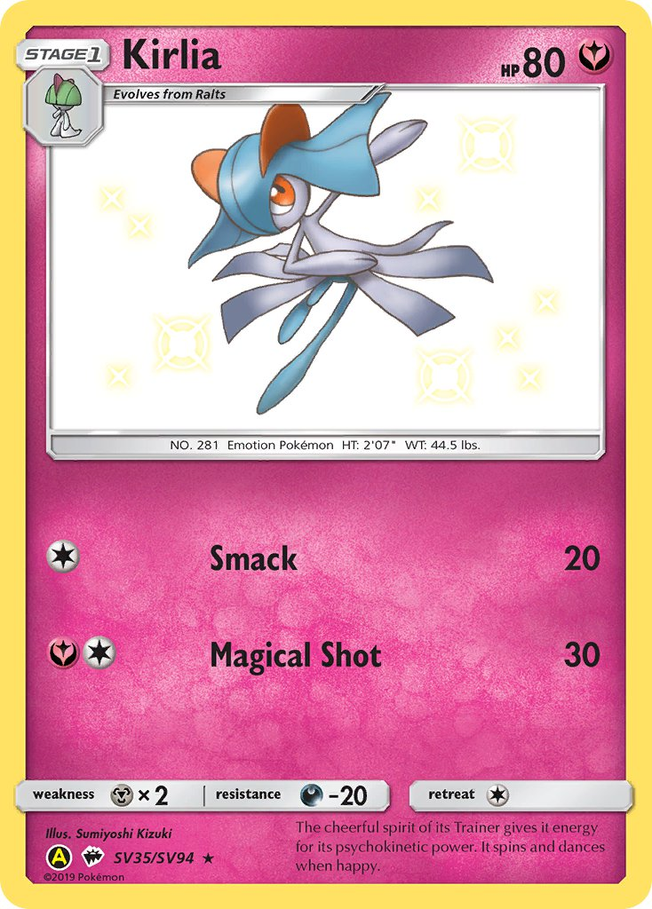 Kirlia Pokémon card