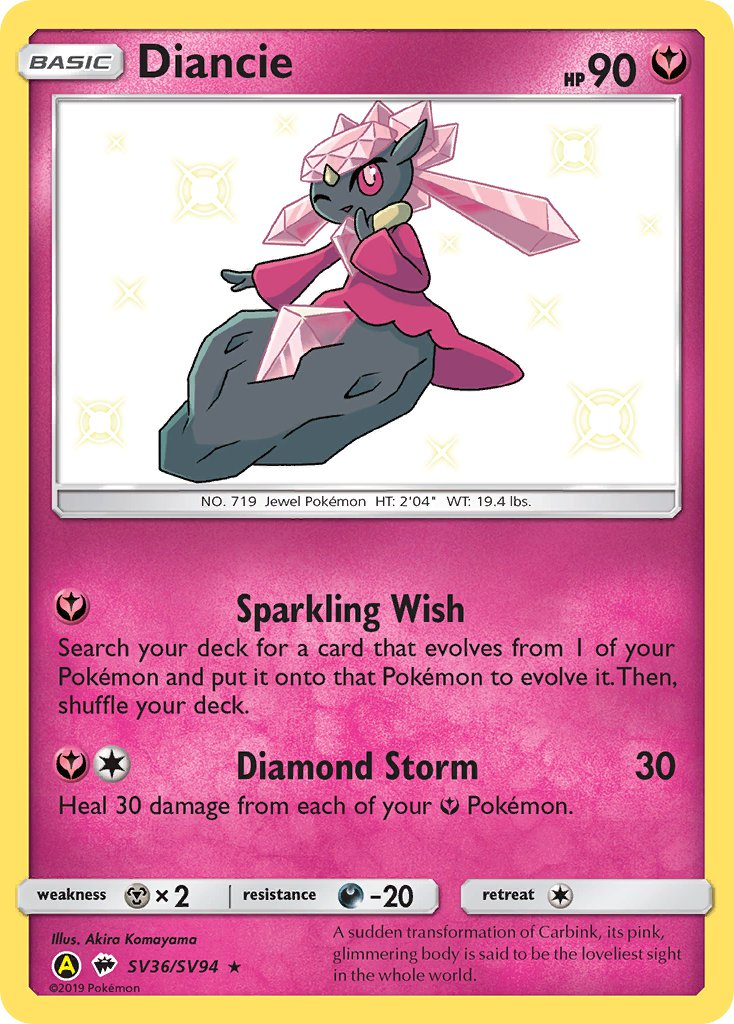 Diancie Pokémon card