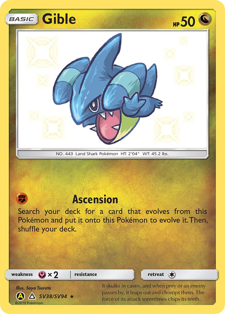 Gible Pokémon card