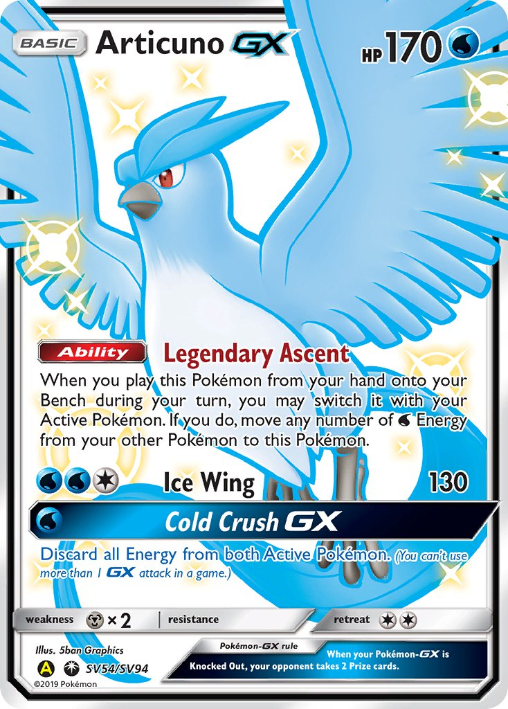 Articuno GX Pokémon card