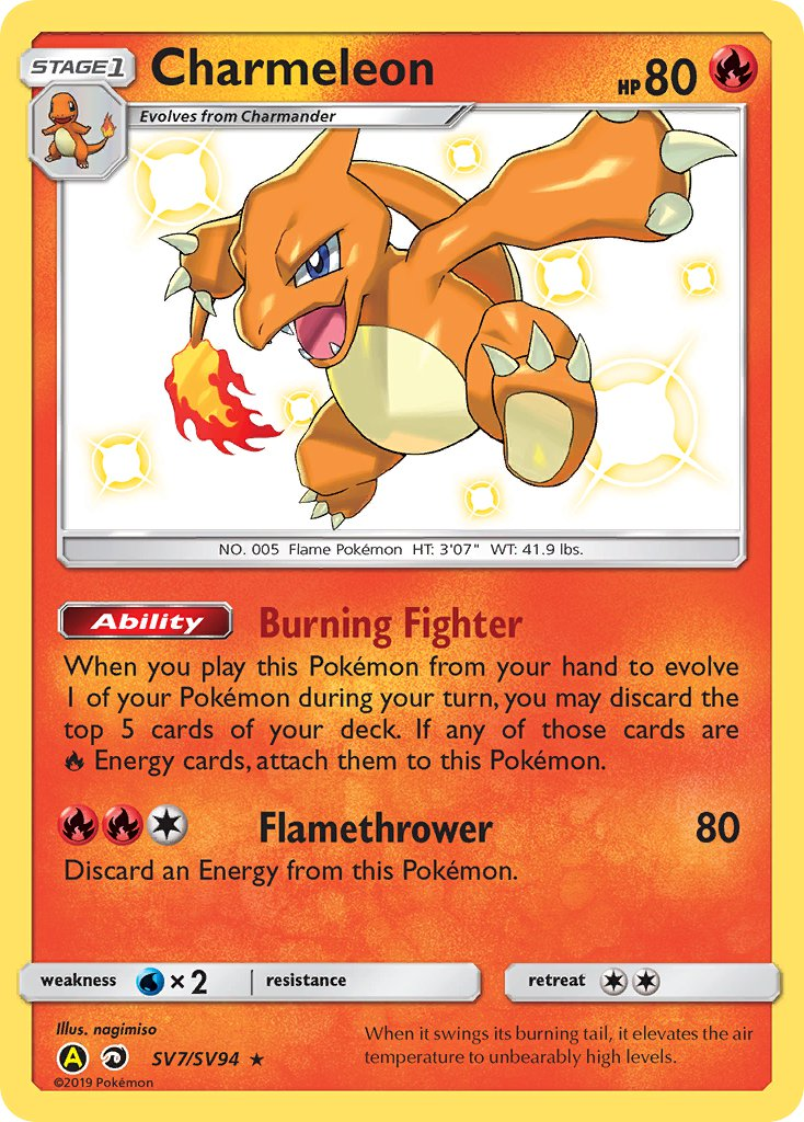 Charmeleon Pokémon card