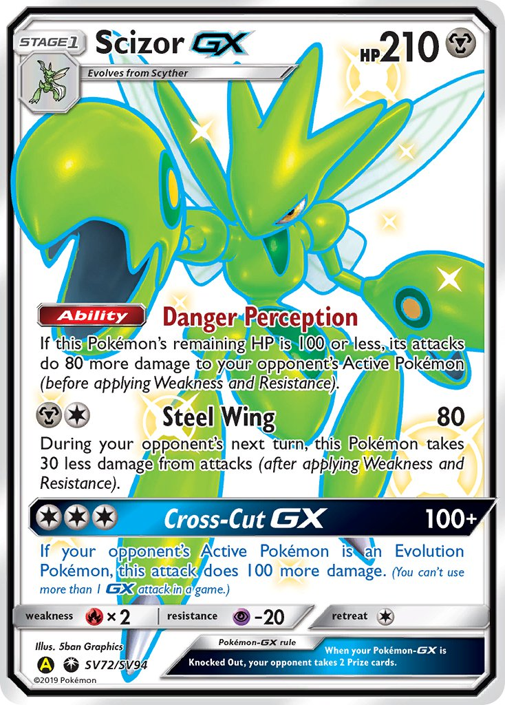 Scizor GX Pokémon card