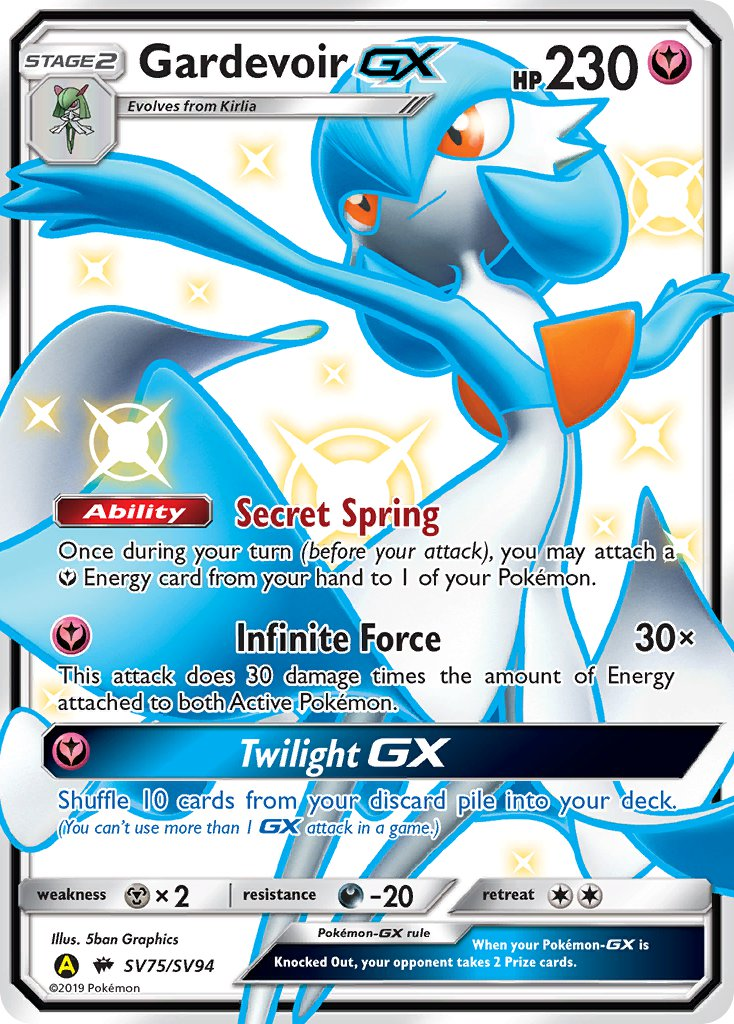 Gardevoir GX Pokémon card