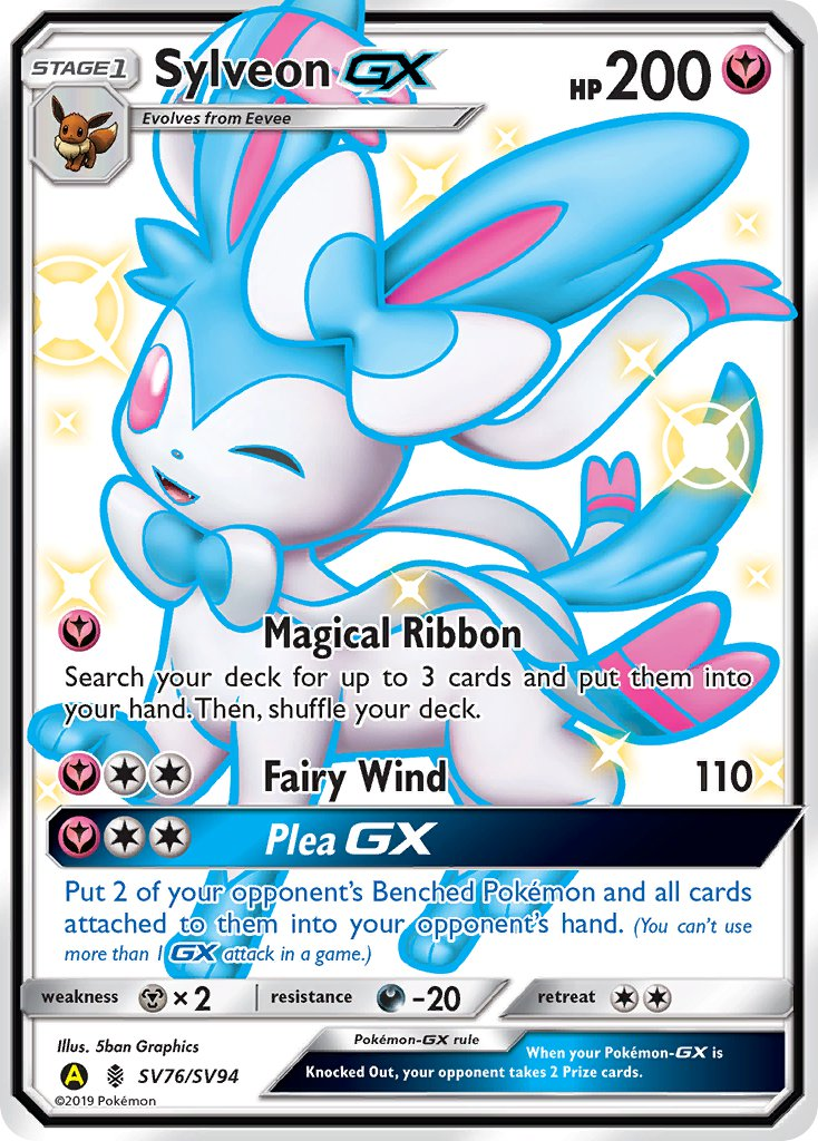Sylveon GX Pokémon card