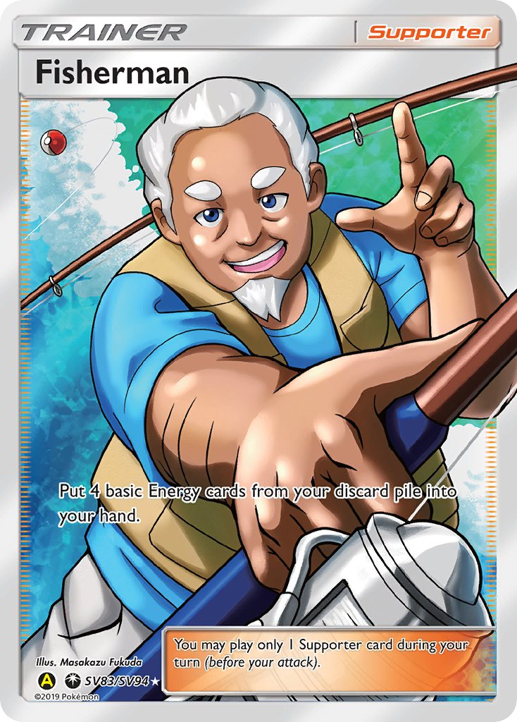 Fisherman Pokémon card