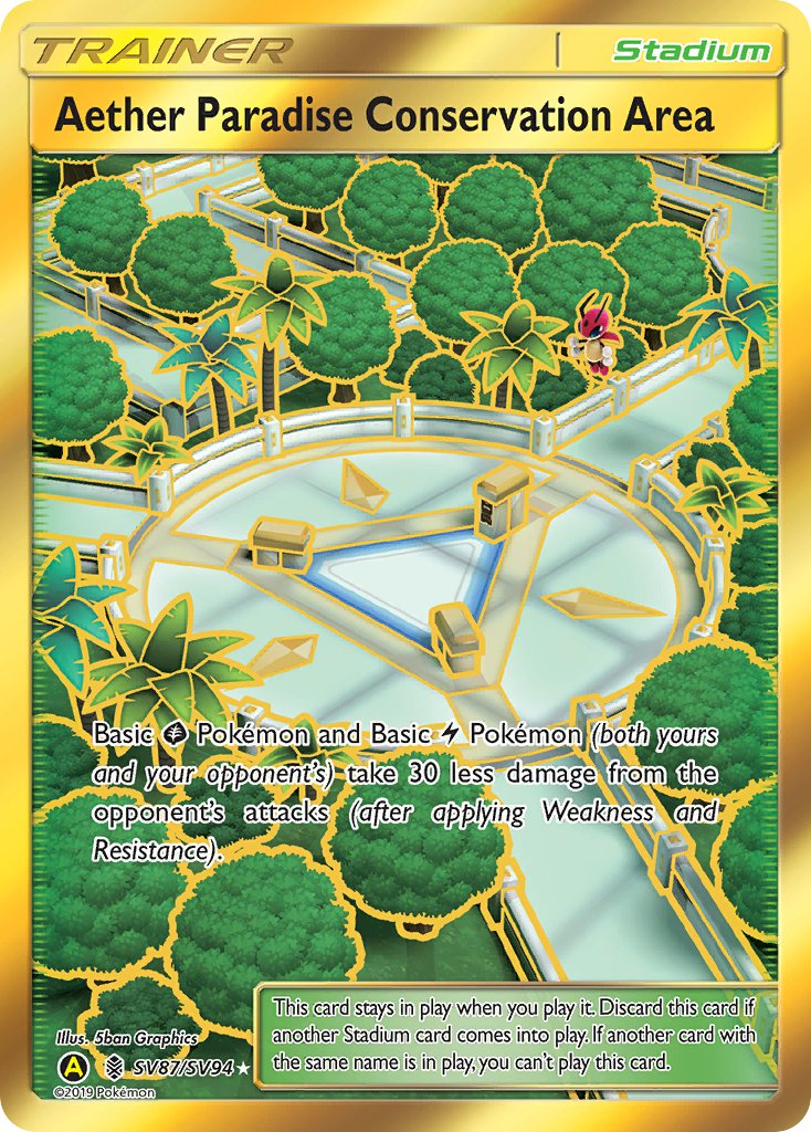 Aether Paradise Conservation Area Pokémon card