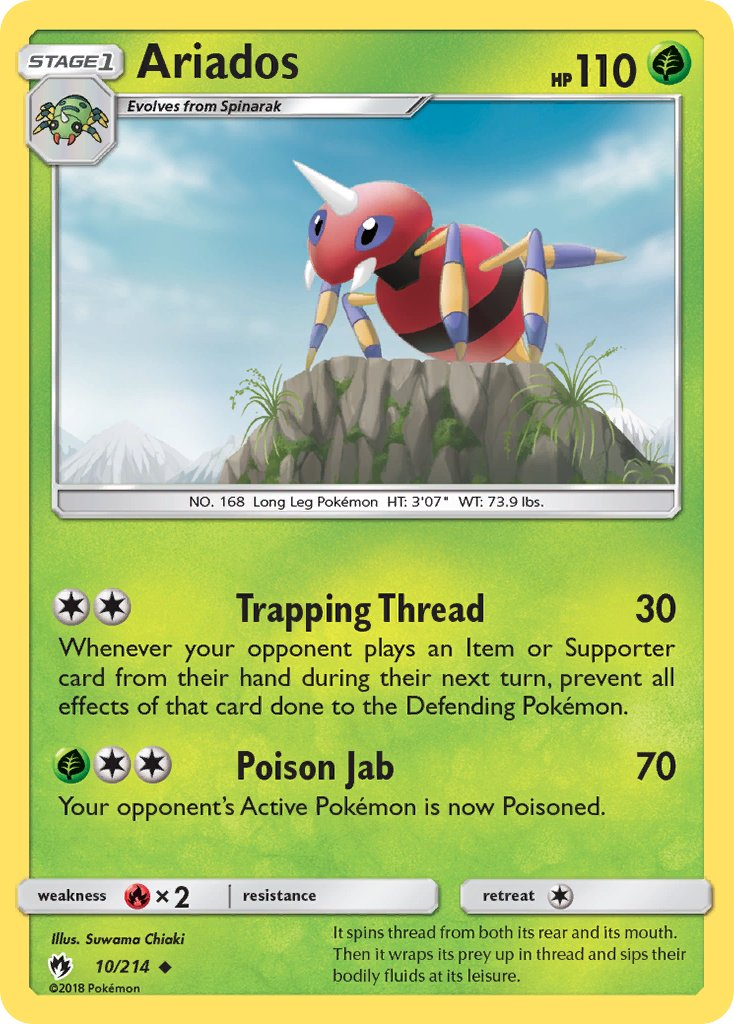 Ariados Pokémon card