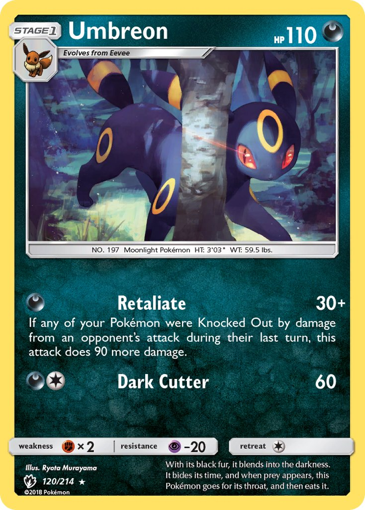 Umbreon Pokémon card