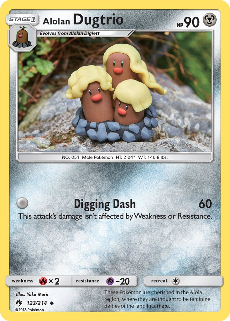 Alolan Dugtrio Pokémon card
