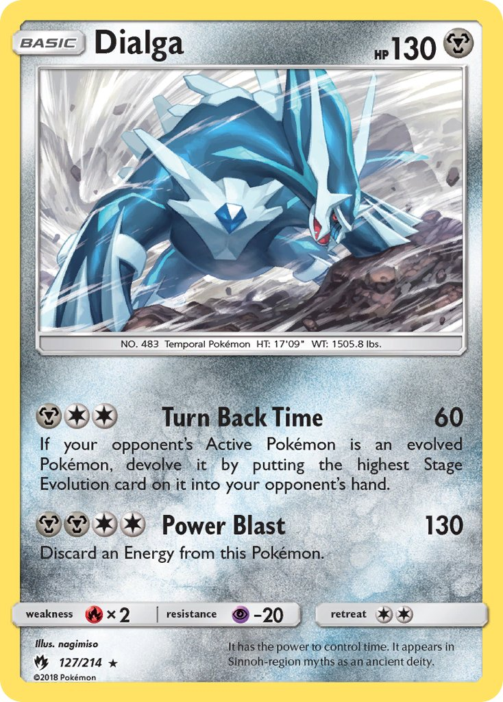 Dialga Pokémon card