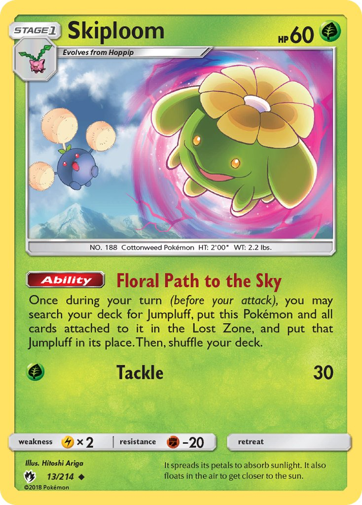Skiploom Pokémon card