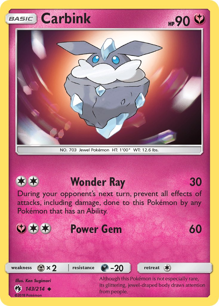 Carbink Pokémon card