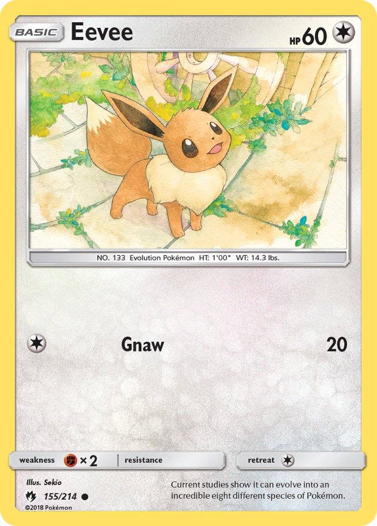 Eevee Pokémon card