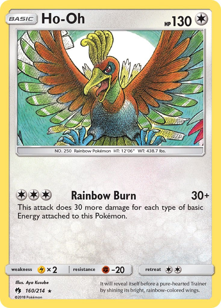 Ho-Oh Pokémon card