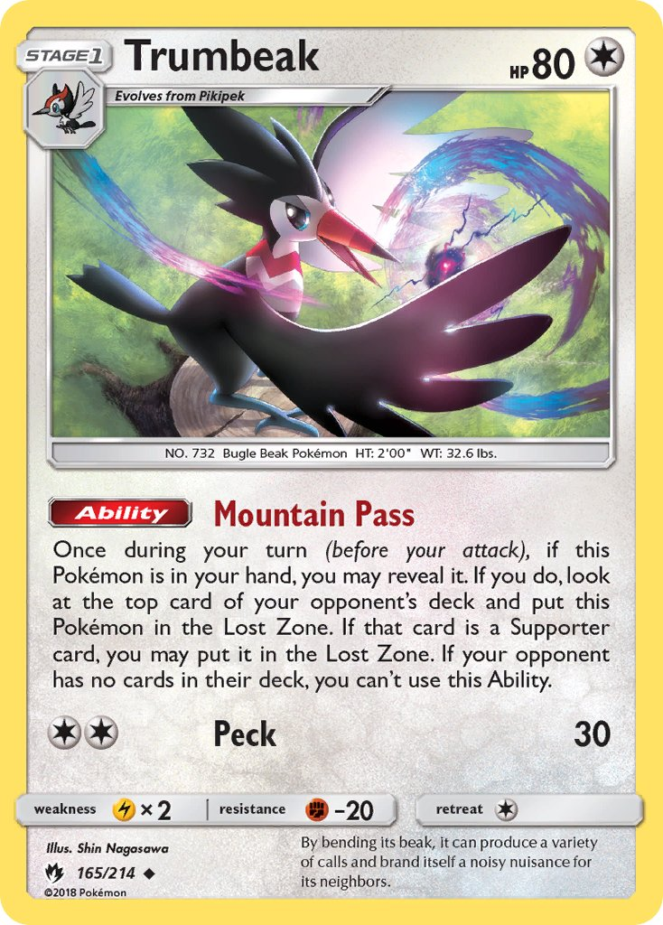 Trumbeak Pokémon card